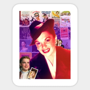 Judy Garland Collage Portrait Sticker